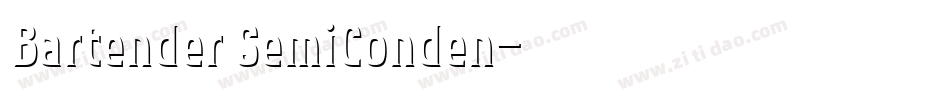 Bartender SemiConden字体转换